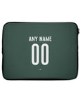 Laptop sleeve with the Werder Bremen 2026-27 Away football shirt design by RIPA Football