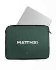 Laptop sleeve with the Werder Bremen 2026-27 Away football shirt design by RIPA Football