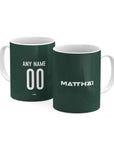 Mug with the Werder Bremen 2026-27 Away football shirt design by RIPA Football