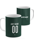 Mug with the Werder Bremen 2026-27 Away football shirt design by RIPA Football