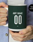 Mug with the Werder Bremen 2026-27 Away football shirt design by RIPA Football