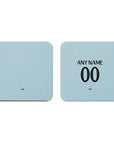 Coaster with the West Ham United 2024-25 Home football shirt design by RIPA Football