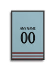 Print with the West Ham United 2024-25 Home football shirt design by RIPA Football
