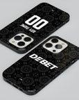 Phone case with the Wolverhampton 2025-26 Goalkeeper football shirt design by RIPA Football