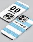 Phone case with the Wrexham 2025-26 Third football shirt design by RIPA Football