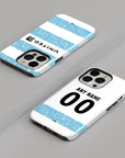 Phone case with the Wrexham 2025-26 Third football shirt design by RIPA Football