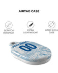 AirTag holder with the Zenit 2024-25 Away football shirt design by RIPA Football