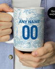 Mug with the Zenit 2024-25 Away football shirt design by RIPA Football