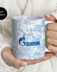 Mug with the Zenit 2024-25 Away football shirt design by RIPA Football
