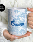 Mug with the Zenit 2024-25 Away football shirt design by RIPA Football
