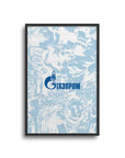 Print with the Zenit 2024-25 Away football shirt design by RIPA Football
