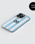Phone case with the Argentina 2006 Home football shirt design by RIPA Football