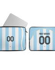 Laptop sleeve with the Argentina 2006 Home football shirt design by RIPA Football