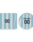 Mouse pad with the Argentina 2006 Home football shirt design by RIPA Football
