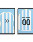 Print with the Argentina 2006 Home football shirt design by RIPA Football