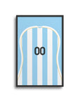 Print with the Argentina 2006 Home football shirt design by RIPA Football