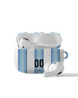 AirPods case with the Argentina 2026 Home football shirt design by RIPA Football