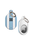 AirTag holder with the Argentina 2026 Home football shirt design by RIPA Football