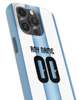 Phone case with the Argentina 2026 Home football shirt design by RIPA Football