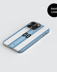 Phone case with the Argentina 2026 Home football shirt design by RIPA Football