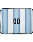 Laptop sleeve with the Argentina 2026 Home football shirt design by RIPA Football