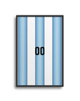 Print with the Argentina 2026 Home football shirt design by RIPA Football