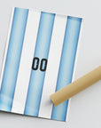 Print with the Argentina 2026 Home football shirt design by RIPA Football