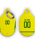 AirTag holder with the Brazil 2002 Home football shirt design by RIPA Football