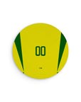 Mouse pad with the Brazil 2002 Home football shirt design by RIPA Football
