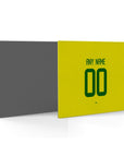 Mouse pad with the Brazil 2002 Home football shirt design by RIPA Football