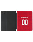 iPad case with the Belgium 2026 Home football shirt design by RIPA Football