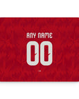 Mouse pad with the Belgium 2026 Home football shirt design by RIPA Football