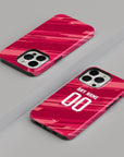Phone case with the Bosnia and Herzegovina 2026 Goalkeeper football shirt design by RIPA Football