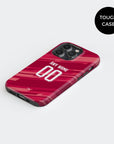 Phone case with the Bosnia and Herzegovina 2026 Goalkeeper football shirt design by RIPA Football