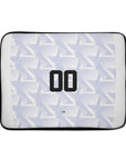 Laptop sleeve with the Cape Verde 2026 Away football shirt design by RIPA Football