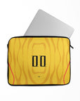 Laptop sleeve with the China 2026 Away football shirt design by RIPA Football