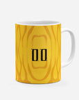 Mug with the China 2026 Away football shirt design by RIPA Football