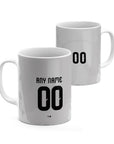 Mug with the Colombia 2026 Goalkeeper football shirt design by RIPA Football