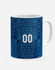 Mug with the Croatia 2026 Away football shirt design by RIPA Football