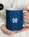 Mug with the Croatia 2026 Away football shirt design by RIPA Football