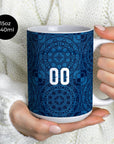 Mug with the Croatia 2026 Away football shirt design by RIPA Football