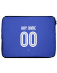Laptop sleeve with the Curaçao 2026 Home football shirt design by RIPA Football