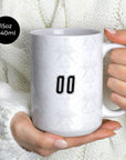 Mug with the Egypt 2026 Away football shirt design by RIPA Football