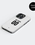 Phone case with the Finland 2026 Home football shirt design by RIPA Football