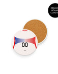 Coaster with the France 2006 Away football shirt design by RIPA Football