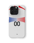 Phone case with the France 2006 Away football shirt design by RIPA Football