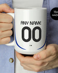 Mug with the France 2006 Away football shirt design by RIPA Football