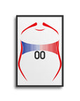 Print with the France 2006 Away football shirt design by RIPA Football