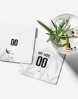 Coaster with the Haiti 2026 Away football shirt design by RIPA Football