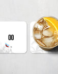 Coaster with the Haiti 2026 Away football shirt design by RIPA Football